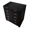 Manhattan Comfort Granville 45.27 Tall Dresser in Black DR-5022